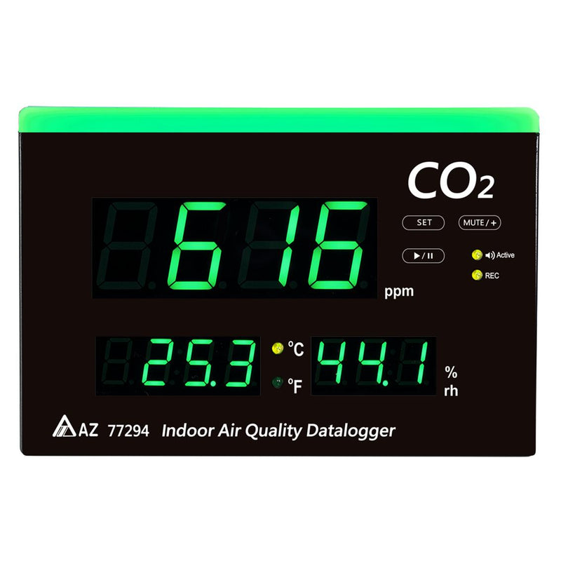 AZ Large Display CO2 Temperature and %RH Monitor with Datalogging