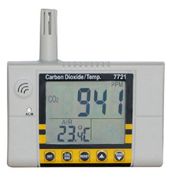 AZ Wall Mount CO2 & Temperature Monitor with Relay