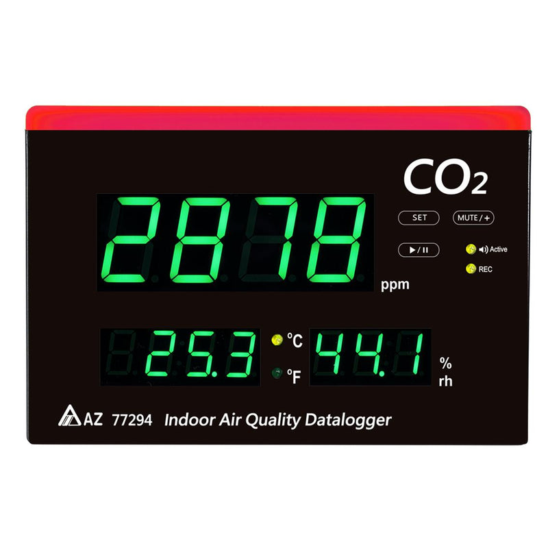 AZ Large Display CO2 Temperature and %RH Monitor with Datalogging