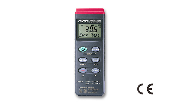 Center 305 Single Input T/C Thermometer with Logging